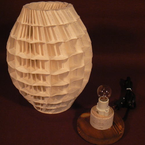 和紙の手作りランプシェード 美濃和紙使用 [淡] 1-1 どこにもない癒し