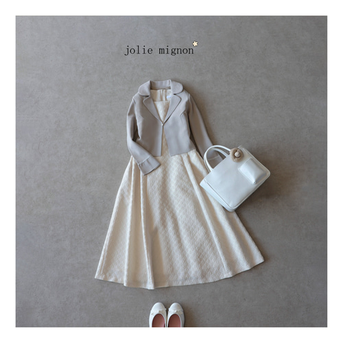 ジャケット ボレロ ホワイトベージュ グレースコンチネンタル