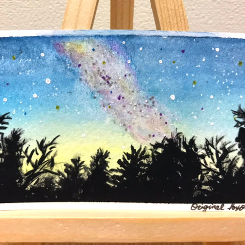 天の川/水彩画/No46 絵画 original-kyo 通販 15527903|Creema 天の川/水彩画/No46 絵画 original-kyo 通販 15527903|Creema