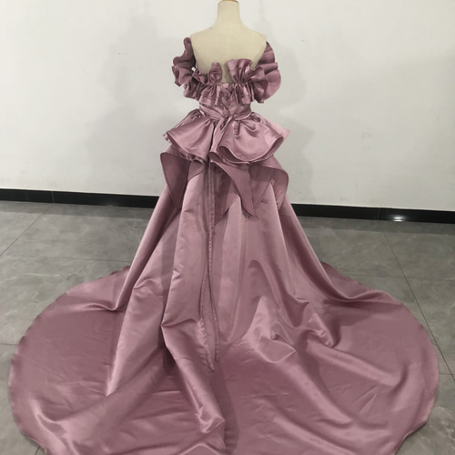 送料無料！ピンクソフィア パーティードレス ベアトップ ふっくら  