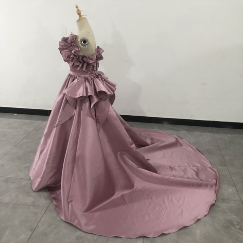 送料無料！ピンクソフィア パーティードレス ベアトップ ふっくら  