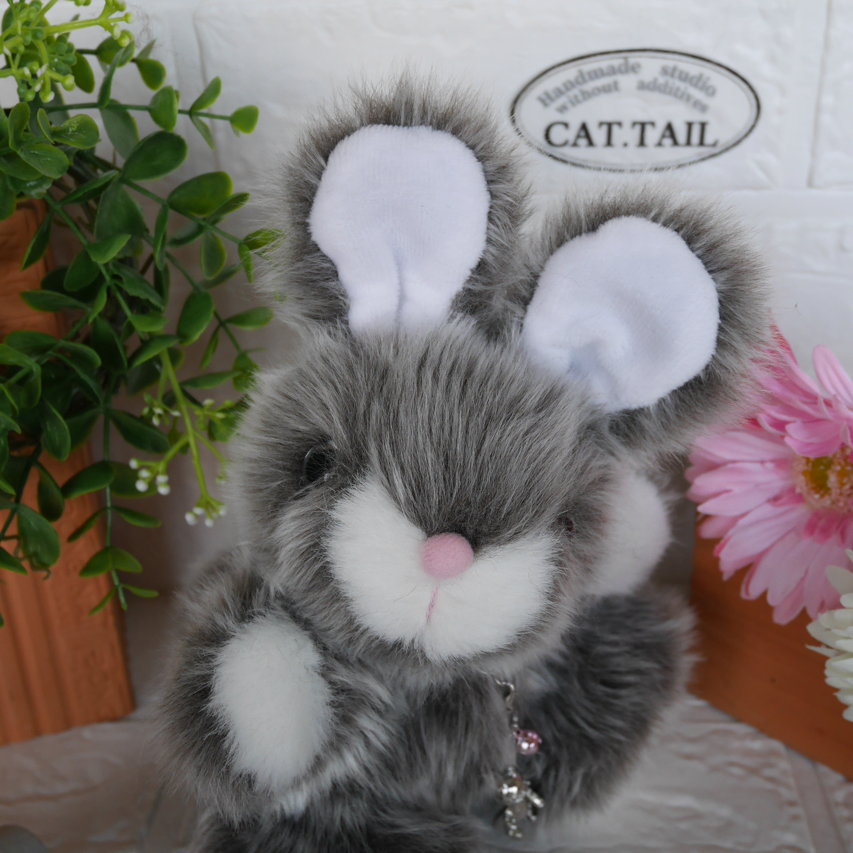 173.babythree Rabbit うさぎ 黒　グレー　2点　新品