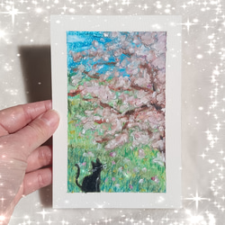 赤ずきんちゃん　ハンドメイドパステル画　絵画アート原画 原画1点限り】赤ずきんちゃん 小さなパステル画 絵画 ミヌミー