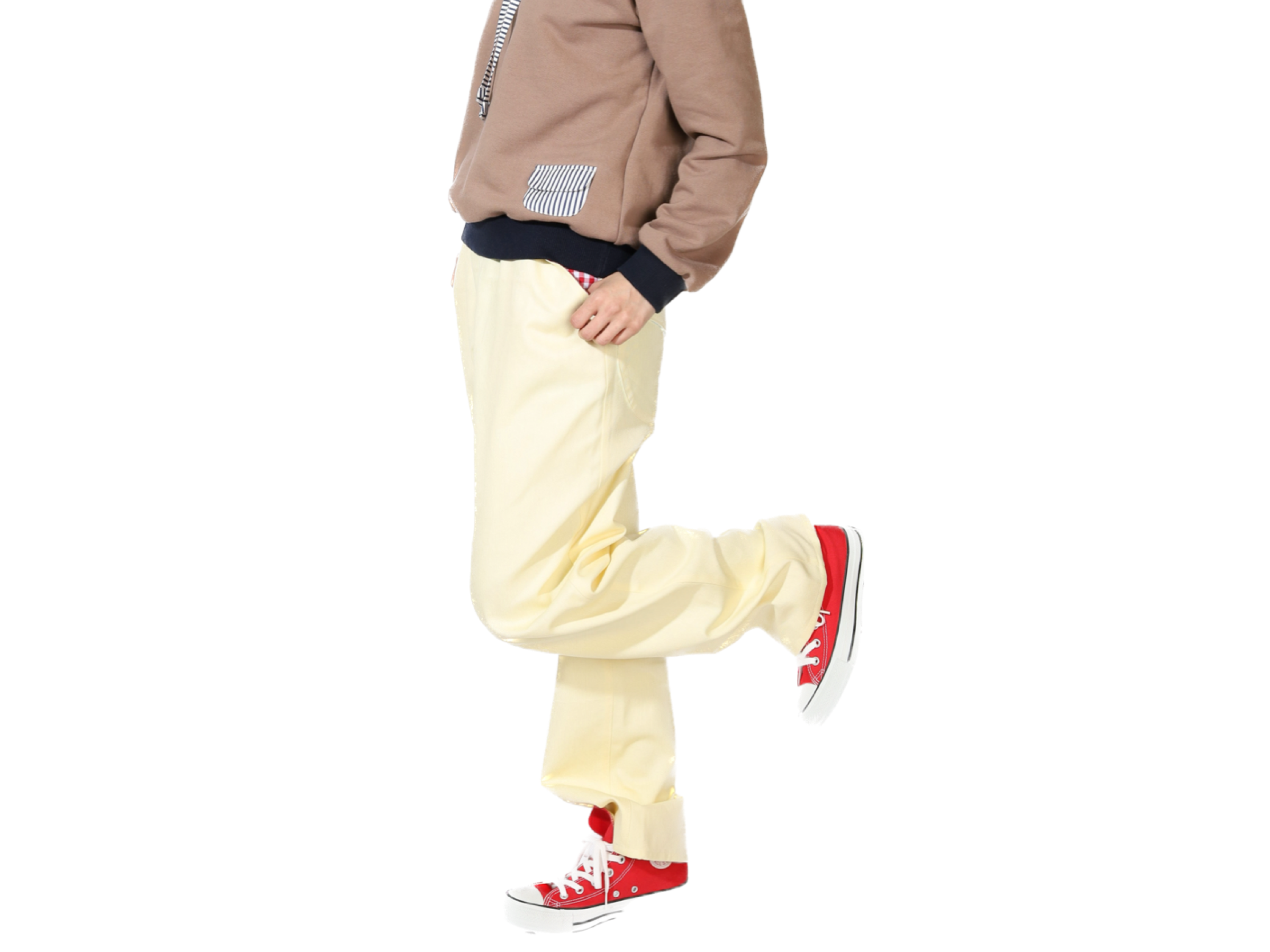 newロングパンツ♡パウダーイエロー