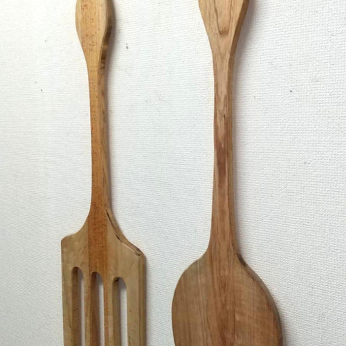 フォーク&スプーンオブジェ 壁掛けラック・ウォールシェルフ beans