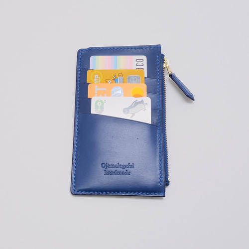 本革 フラグメントケースver.3 ヌメ革一級品 サファイアブルー その他  