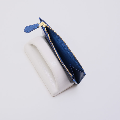 本革 フラグメントケースver.3 ヌメ革一級品 サファイアブルー その他  