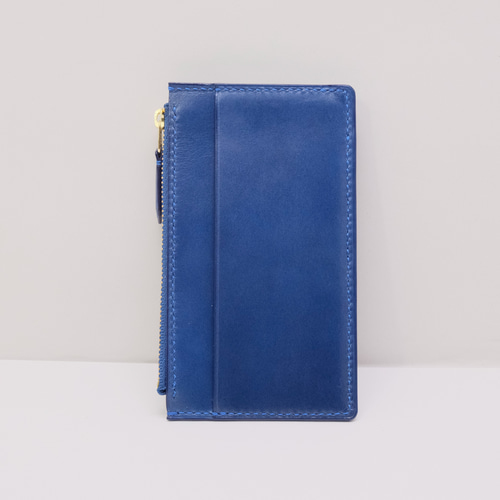 本革 フラグメントケースver.3 ヌメ革一級品 サファイアブルー その他  