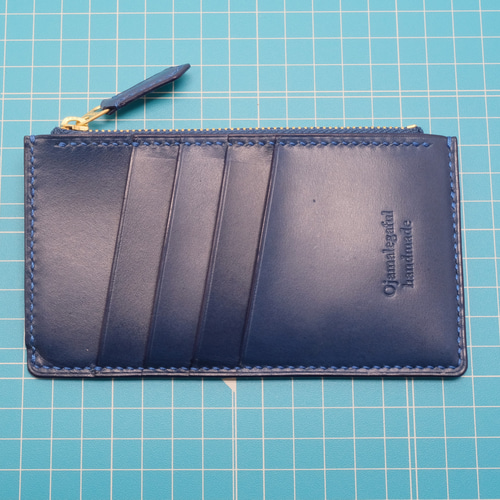 本革 フラグメントケースver.3 ヌメ革一級品 サファイアブルー その他  