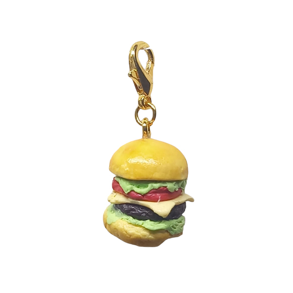 ハンバーガーのチャーム その他アクセサリー ミニチュアパン工房