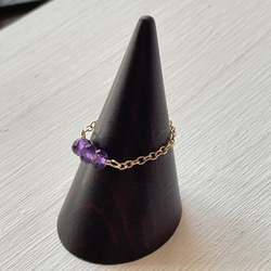 14kgf鏈環（環）♡紫水晶 第6張的照片
