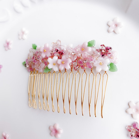 花曇桜＊さくらとスワロのヘアコーム 4枚目の画像