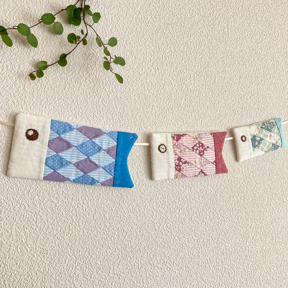 こいのぼりの壁飾り / こどもの日 端午の節句 / パッチワーク キルト