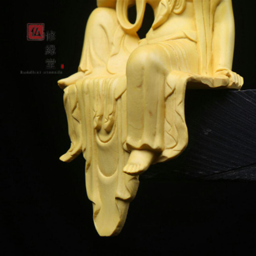 総柘植材 極上品 仏教美術 木彫仏像 聖観音立像 62244ee8b7a0344b847994bfbea1a8