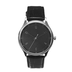 簡約手錶 大錶盤 數字 黑色錶面 男裝錶 全球免運 第8張的照片