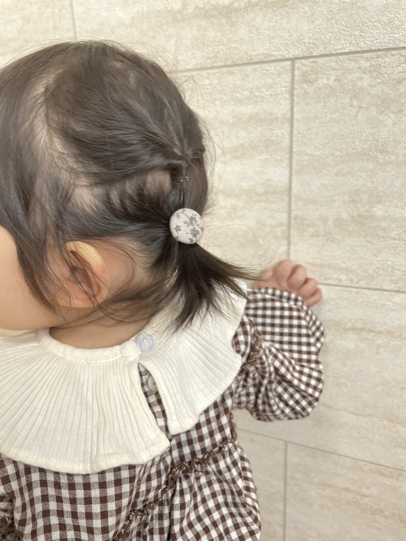 \\ゴムの付け替えかえができる ベビーヘアゴム// 7枚目の画像