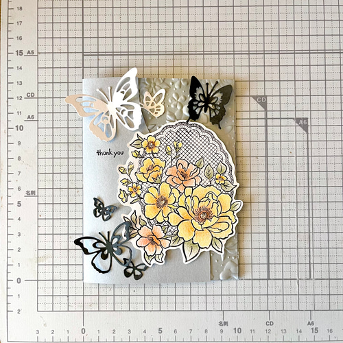 再販売】手作りありがとうカード 64 メッセージカード Lily 通販