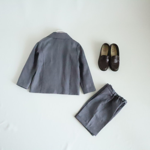 SALE】半額【フォーマル】120 入学式 スーツ 男の子 ライトグレー