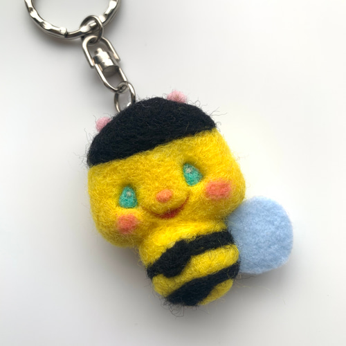 受注後製作】ハチ ☆羊毛フェルトキャラクター 羊毛フェルト RONY DROP