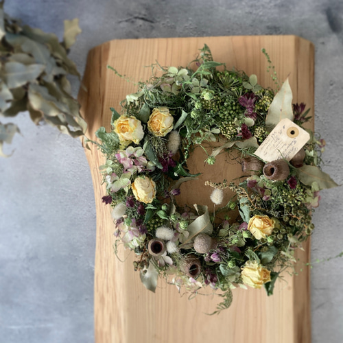 ユーカリとバラのリース 【公式通販】