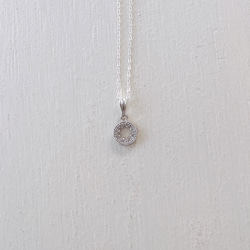 天然ダイヤモンドの星ネックレス　（ダイヤ8粒・silver925） 4枚目の画像