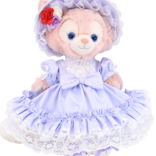 リーナ・ベル 服 着せ替え コスチューム ボンネット付フリルドレス 藤