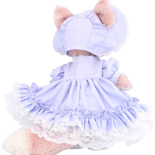 リーナ・ベル 服 着せ替え コスチューム ボンネット付フリルドレス 藤