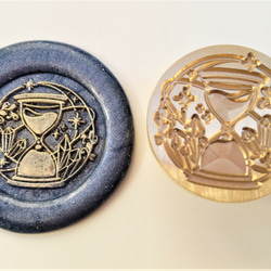 シーリングスタンプ　ヘッド　水晶と砂時計 3枚目の画像