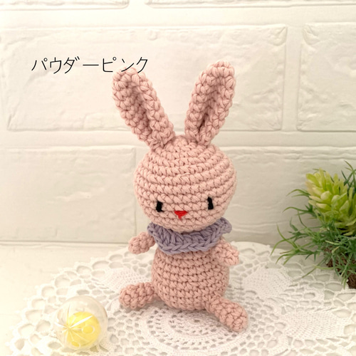 あみぐるみラトル・うさぎさん・お星さま・赤ちゃんおもちゃ・ガラガラ