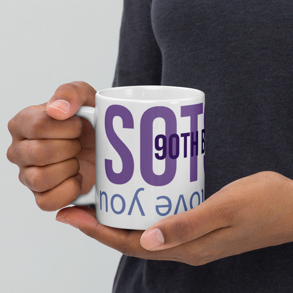 ＜卒寿祝い＞ SOTSUJU Mug おしゃれ プレゼント 記念日 90歳  マグカップ 1枚目の画像