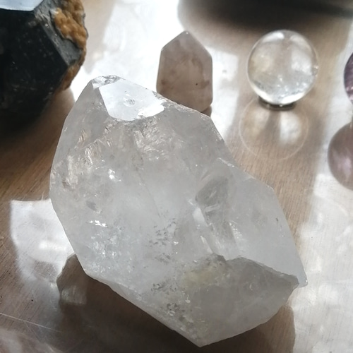 ken　水晶クラスター　原石　ポイント　ブラジル産　水晶ポイント　計2個 ken 水晶クラスター 原石 ポイント ブラジル産 水晶ポイント 計2個 ken