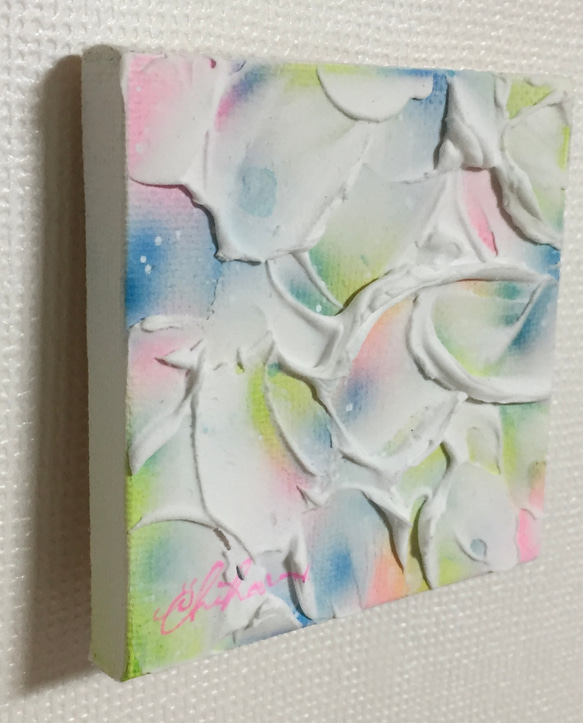 【原画/1点物】手のひらアート: 花の残像　#5 4枚目の画像