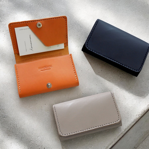 名前刻印可】きちっと名刺入れ/レザー/大容量/カードケース/本革