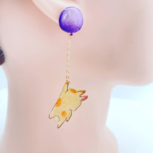 うさぎちゃんピアス❤うさぎさんが可愛い(๑˃̵ᴗ˂̵)و （ウサギちゃん 