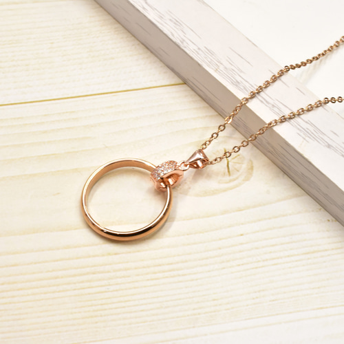 Sサイズ】思い出のリングをネックレスに リングホルダー ネックレス