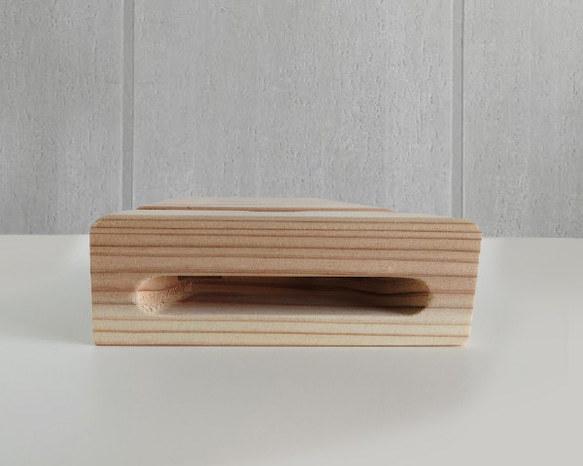 木製スマホ/タブレットスタンド スピーカー 5枚目の画像