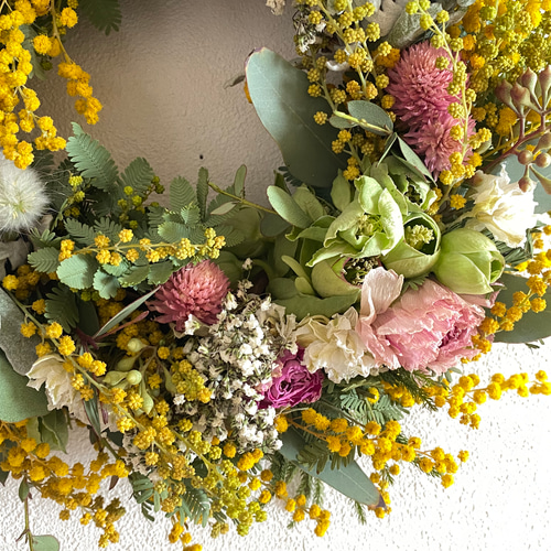 スモークツリー ドライフラワーリース ドライフラワースワッグ