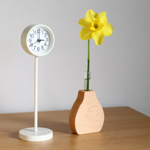 木のひまわりと一輪挿し〜暑くても枯れない！お花〜 フラワーベース