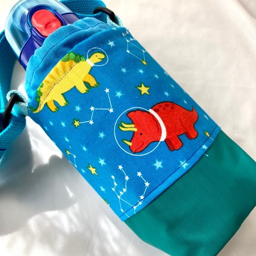 ハンドメイド　オーダー　水筒　カバー　入学　入園　恐竜 恐竜大行進＊水筒カバー保冷ペットボトルカバーサーモス