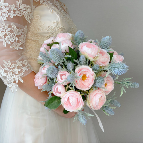 ウェディング　バラ　造花 Amazon｜造花バラと胡蝶蘭のウェディングブーケ結婚ホーム