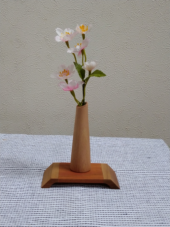 天然木 台付き一輪挿し 一輪挿し・花瓶・花器 家具工房 M 通販