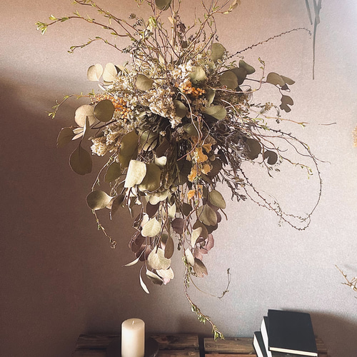 ドライフラワー吊り下げ】森林浴空間 枝物を楽しむドライフラワー