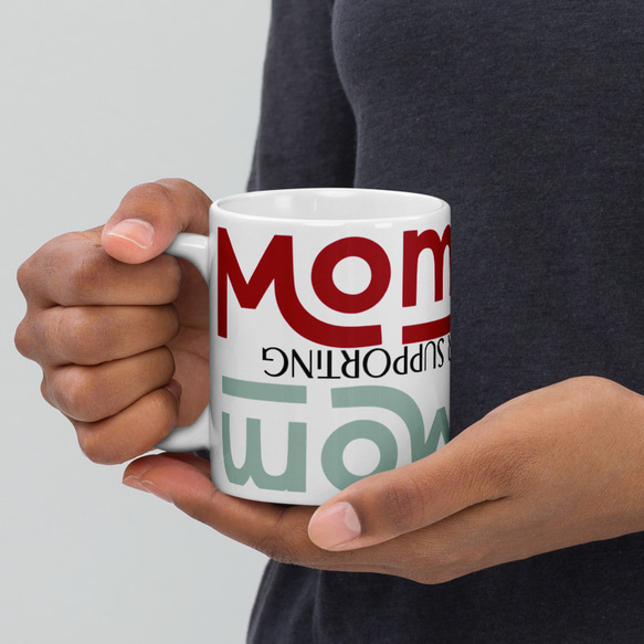 母の日・敬老の日  Mom Mug おしゃれ プレゼント 記念日 マグカップ　陶器 4枚目の画像