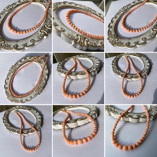 お祝いギフトに… 逸品 ピンクカラー トラディショナル珊瑚ネックレス