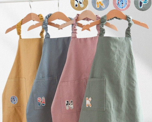 ハンドメイドキッズエプロン、三角巾 90~100 2e2f2be6575968aeabc03ee2969fa8