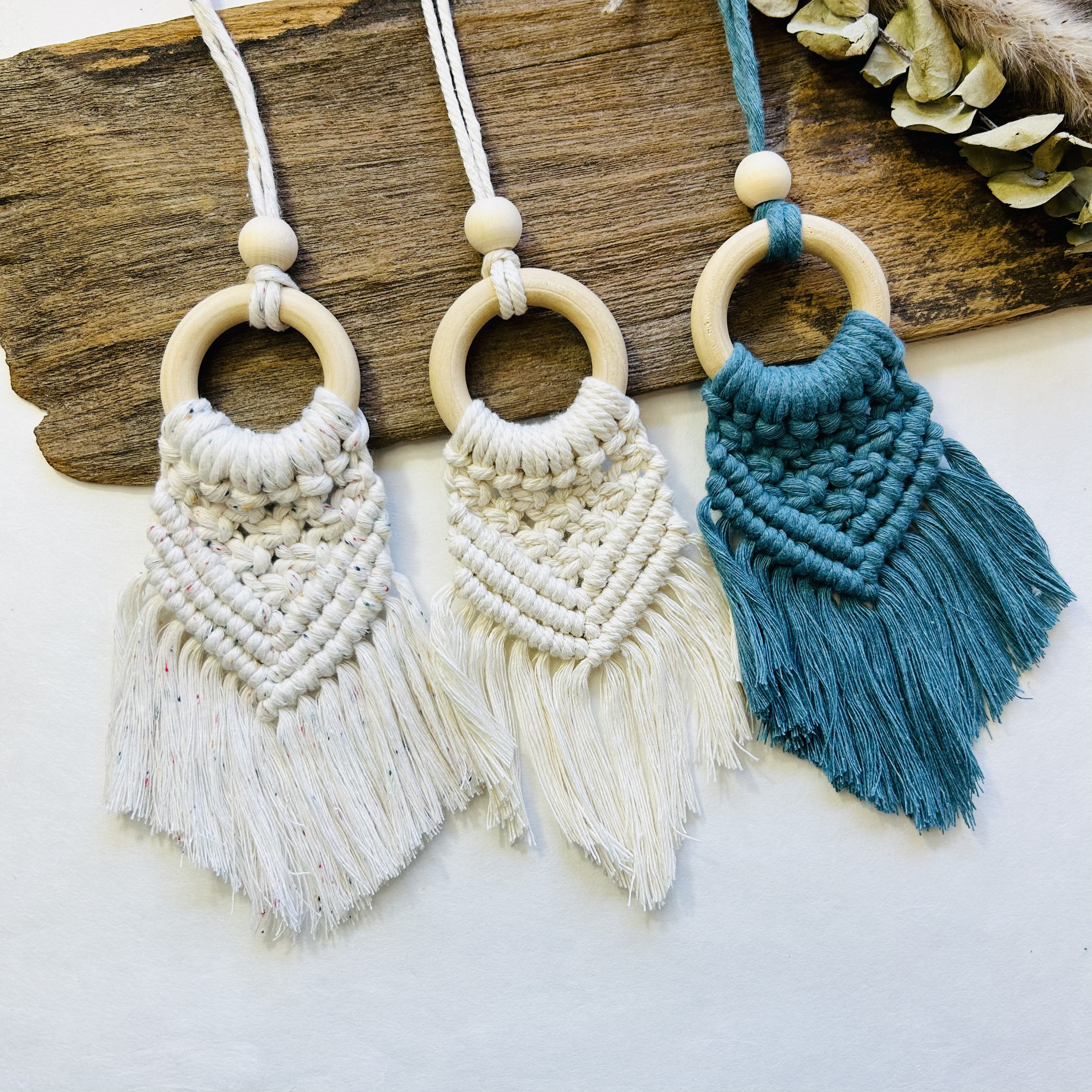 マクラメ ミニタペストリー・カーディフューザー タペストリー・壁掛け