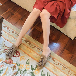 ♥ 23 春夏設計新作 ♥ 女式真皮獨特鞋高跟涼鞋 21.5cm-26cm #643 第1張的照片