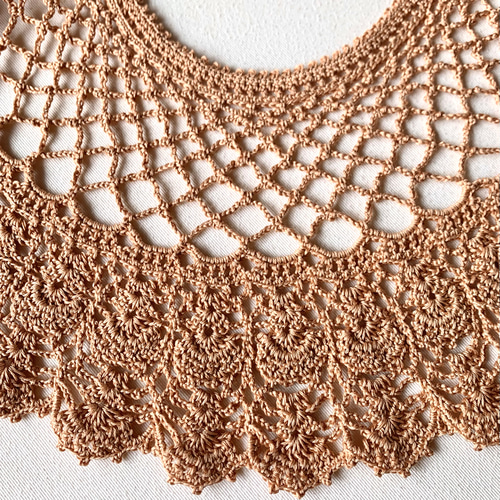 COEL かぎ針レースつけ衿ニット　新品タグ付き セール】かぎ針レースつけ衿ニット（Tシャツ/カットソー）｜COEL