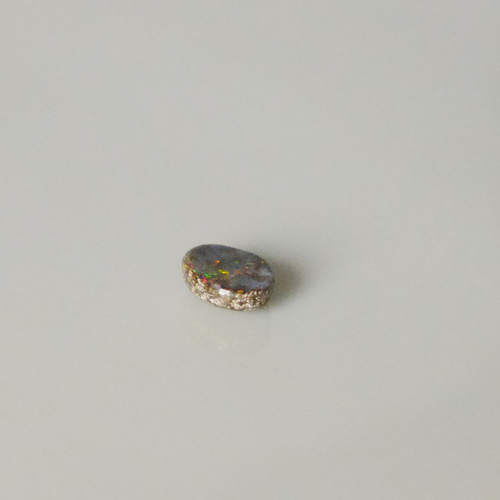 ☆1点物☆ボルダーオパールリング（K10yg*silver)☆セミオーダー☆10月