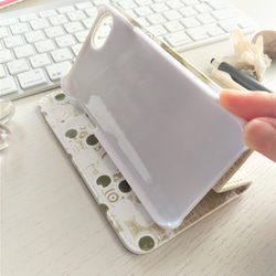 ＜iPhone＞手帳型スマホケース ベルト無し 内側印刷対応　猫  チャトラ　茶トラ 　シマ猫 8枚目の画像